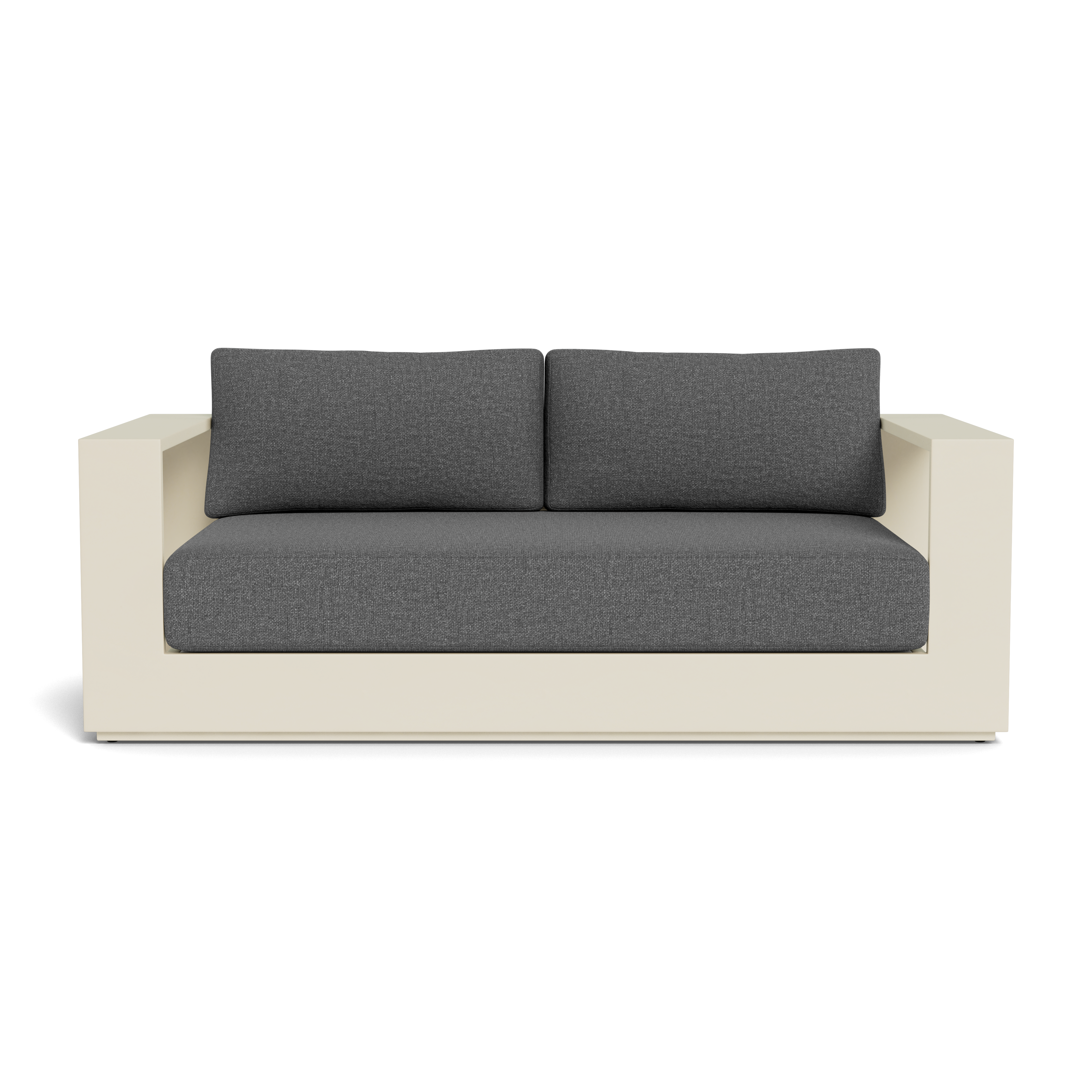 Hayman Aluminum 2-Seat Outdoor Patio Sofa - Lightweight Durable Garden Furniture for Backyard, Poolside & Balcony Relaxation