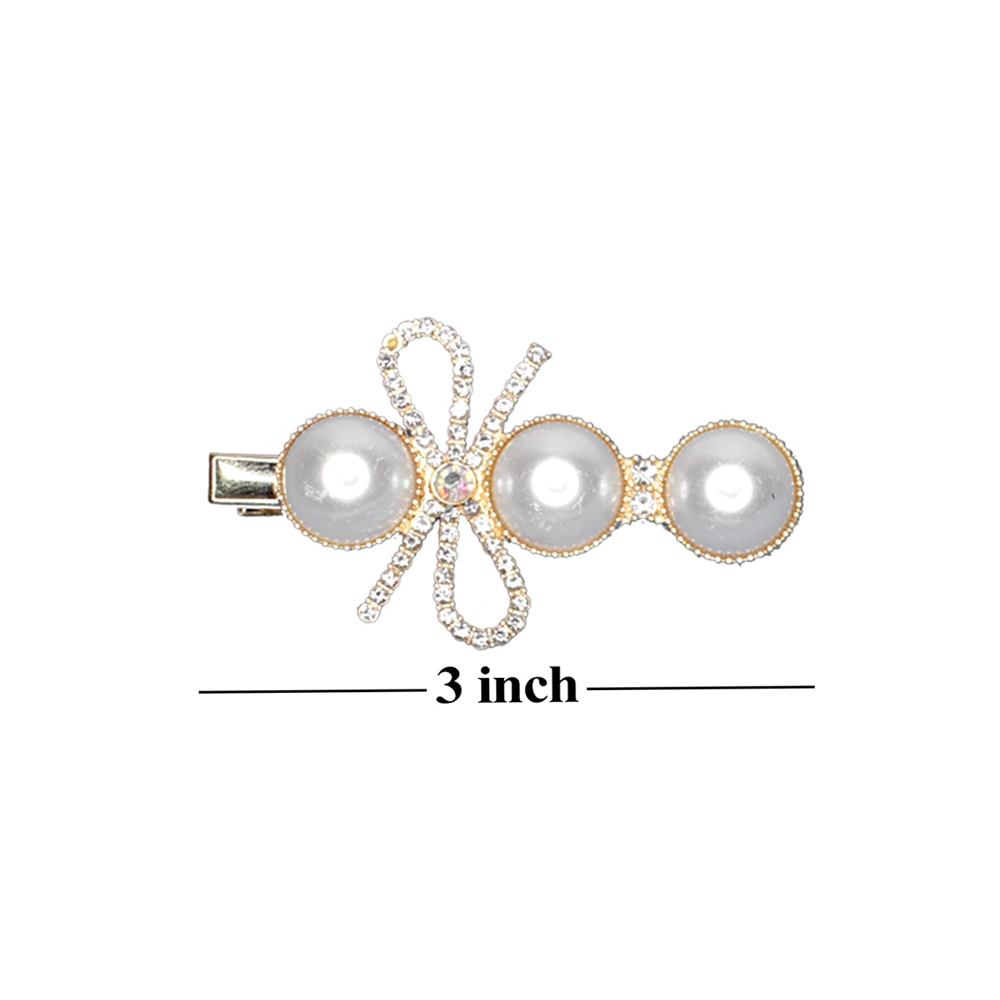 Majik Pearl Hair Clips for Women & Girls - Elegant Decorative Hairpins Set of 5 - Perfect for Weddings, Parties & Everyday Hairstyles