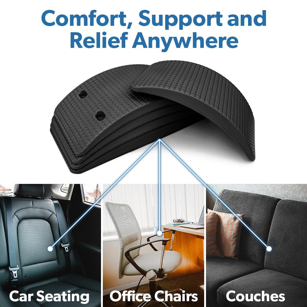 Grey Sit-Ups Are Stupid & Crunches Are Crap Book - Back Stretcher for Lumbar Support, Spine Alignment & Pain Relief by Dr. Todd Sinett | Perfect for Home Office, Yoga & Post-Workout Recovery