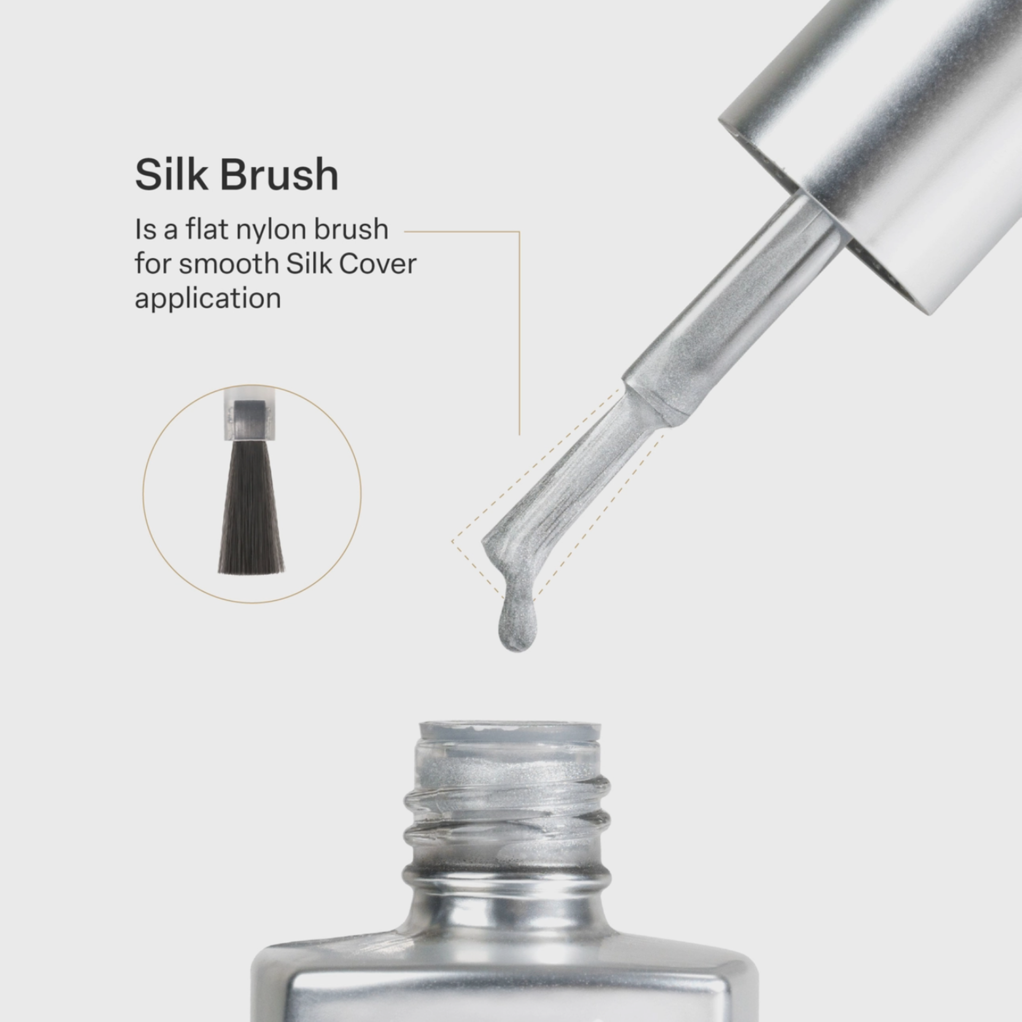Apres Silk Cover 15ml Gel Nail Polish - 807 Champagne Darling, Long Lasting & Chip Resistant, Salon Quality Manicure at Home | Perfect for Weddings, Parties & Special Occasions