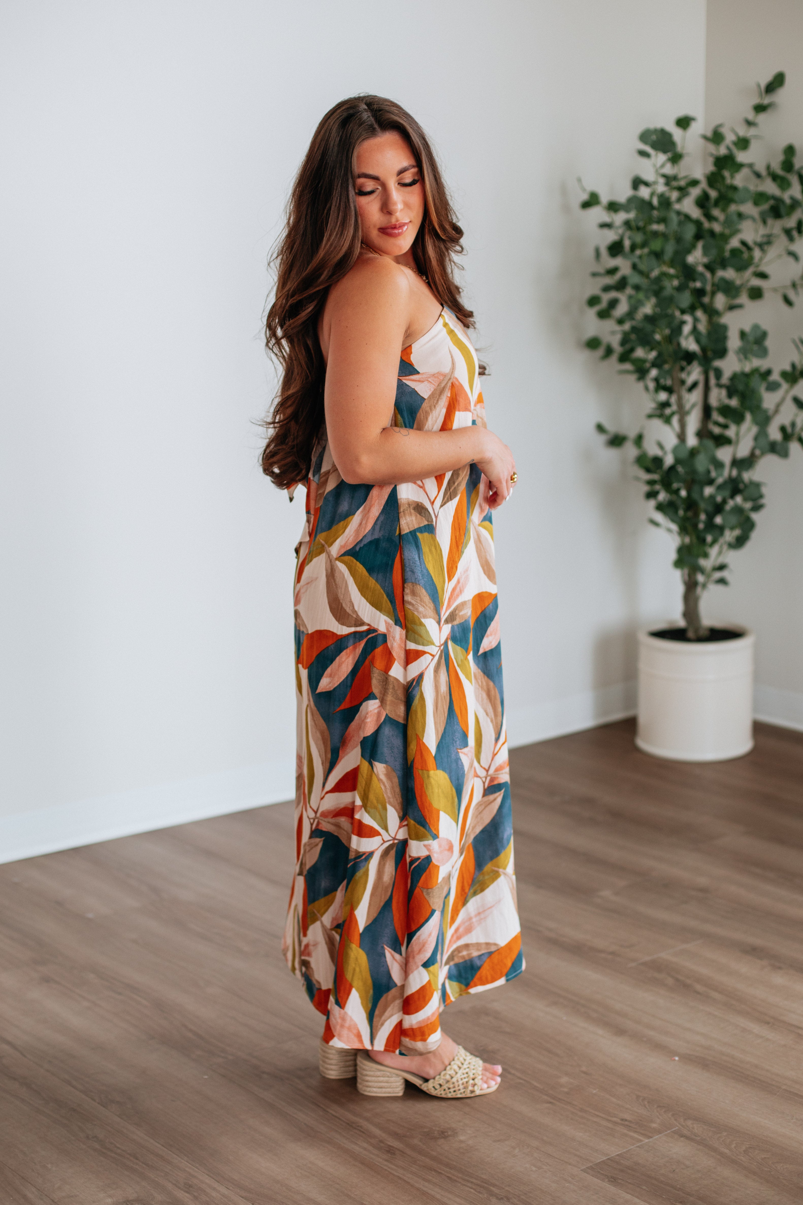Elegant Jazmen Maxi Dress for Women - Flowy Long Summer Dress with Pockets - Perfect for Beach Vacations, Weddings & Casual Outings