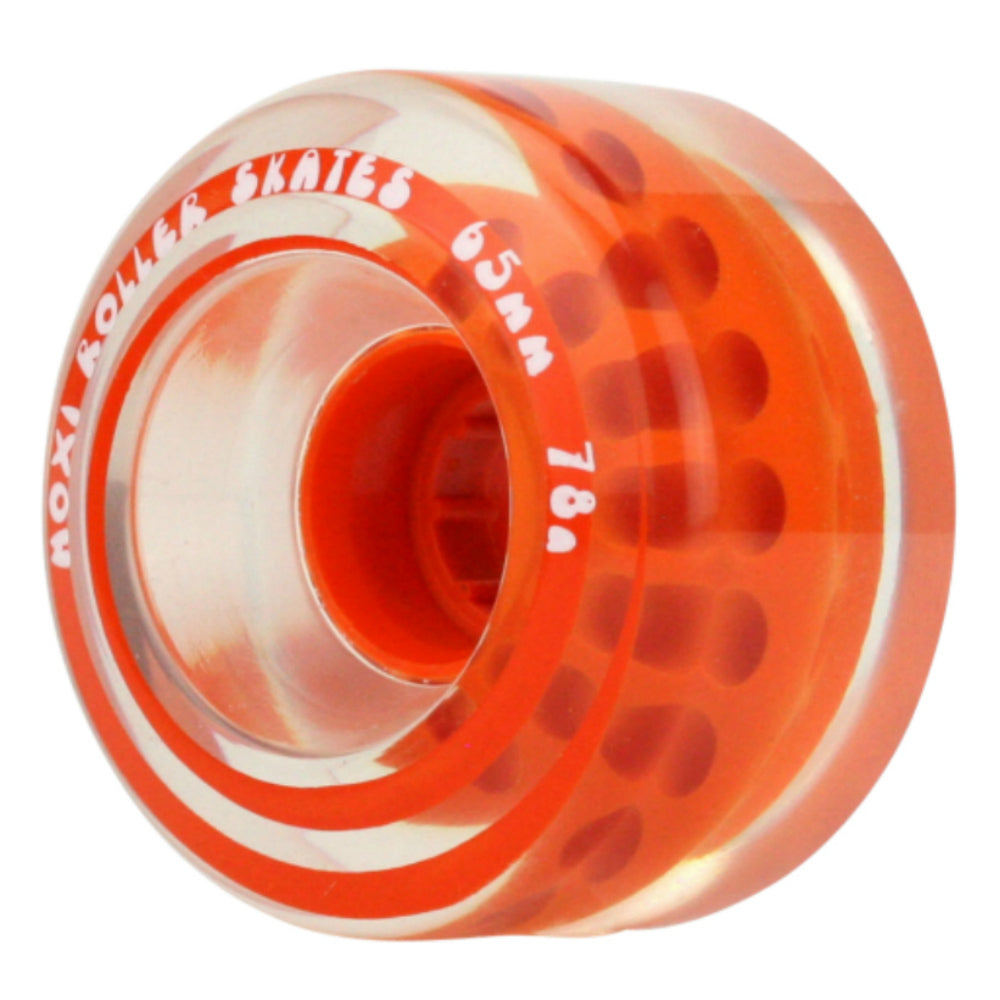 Premium Moxi Gummy 65mm Quad Wheels - 4 Pack Set for Smooth Roller Skating & Outdoor Sports - Perfect for Rinks, Parks & Street Skating