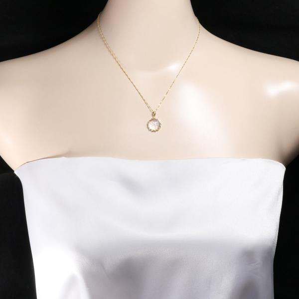18K Yellow Gold Quartz Necklace for Women - Elegant & Durable Jewelry Gift for Her - Perfect for Weddings, Anniversaries & Special Occasions