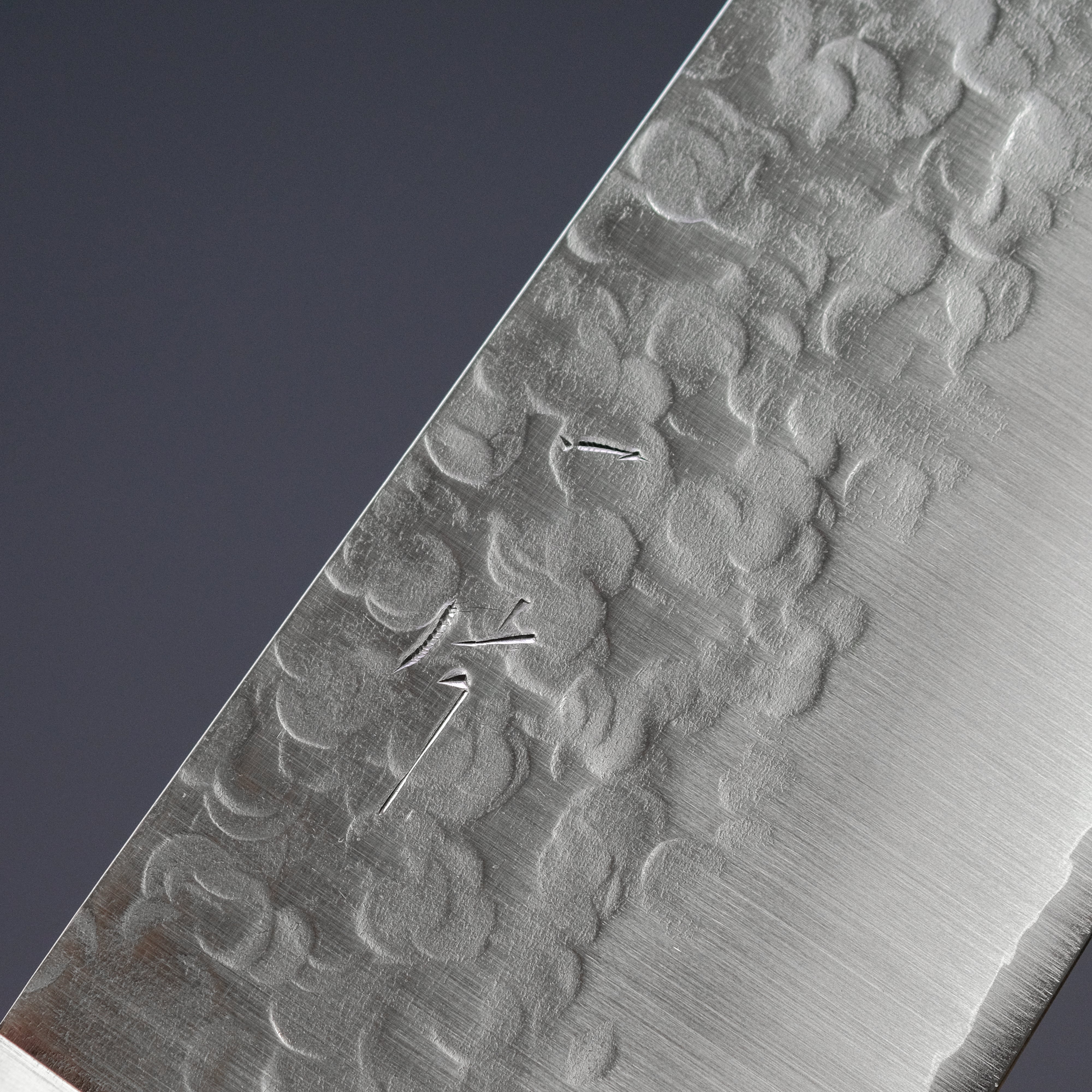 Hitohira T10 Tsuchime Santoku Knife 165mm - High Carbon Steel Japanese Chef Knife with Pakkawood Handle - Perfect for Slicing, Dicing & Chopping Vegetables, Meat & Fish