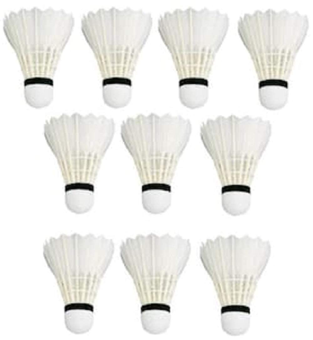 Rocfar Sports Badminton Shuttlecocks - Professional Feather Shuttlecocks for Indoor & Outdoor Badminton Games, Training, and Tournaments