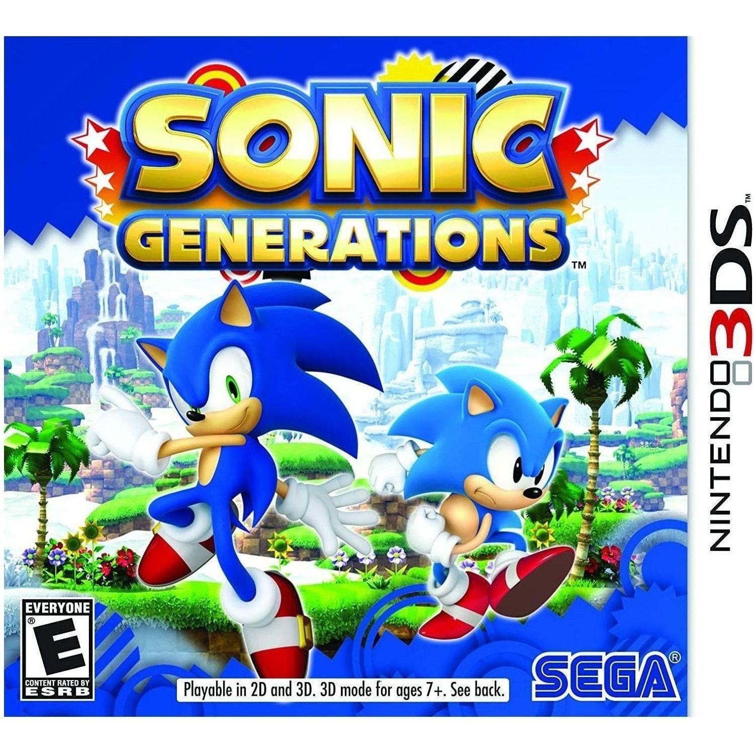 Sonic Generations for Nintendo 3DS - Complete in Case | Fast-Paced Platformer Game for Kids & Adults | Perfect for Travel & Family Game Nights