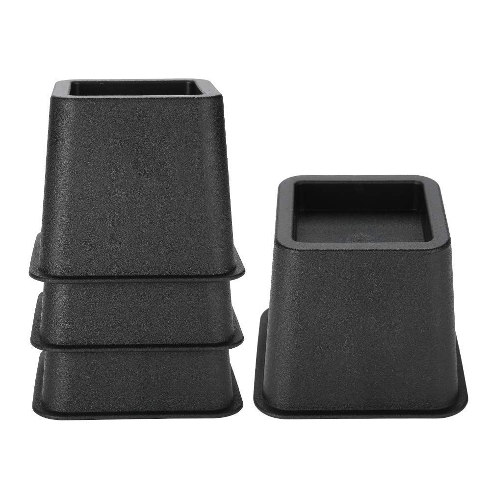 **Adjustable Bed Risers & Furniture Risers - Heavy Duty Table, Chair & Sofa Risers - Non-Slip & Floor Safe - Perfect for Bed, Desk & Couch Elevation**    *(Use Cases: Ideal for raising beds for extra storage, adjusting desk height for ergonomics, or elevating sofas for easier cleaning.)*