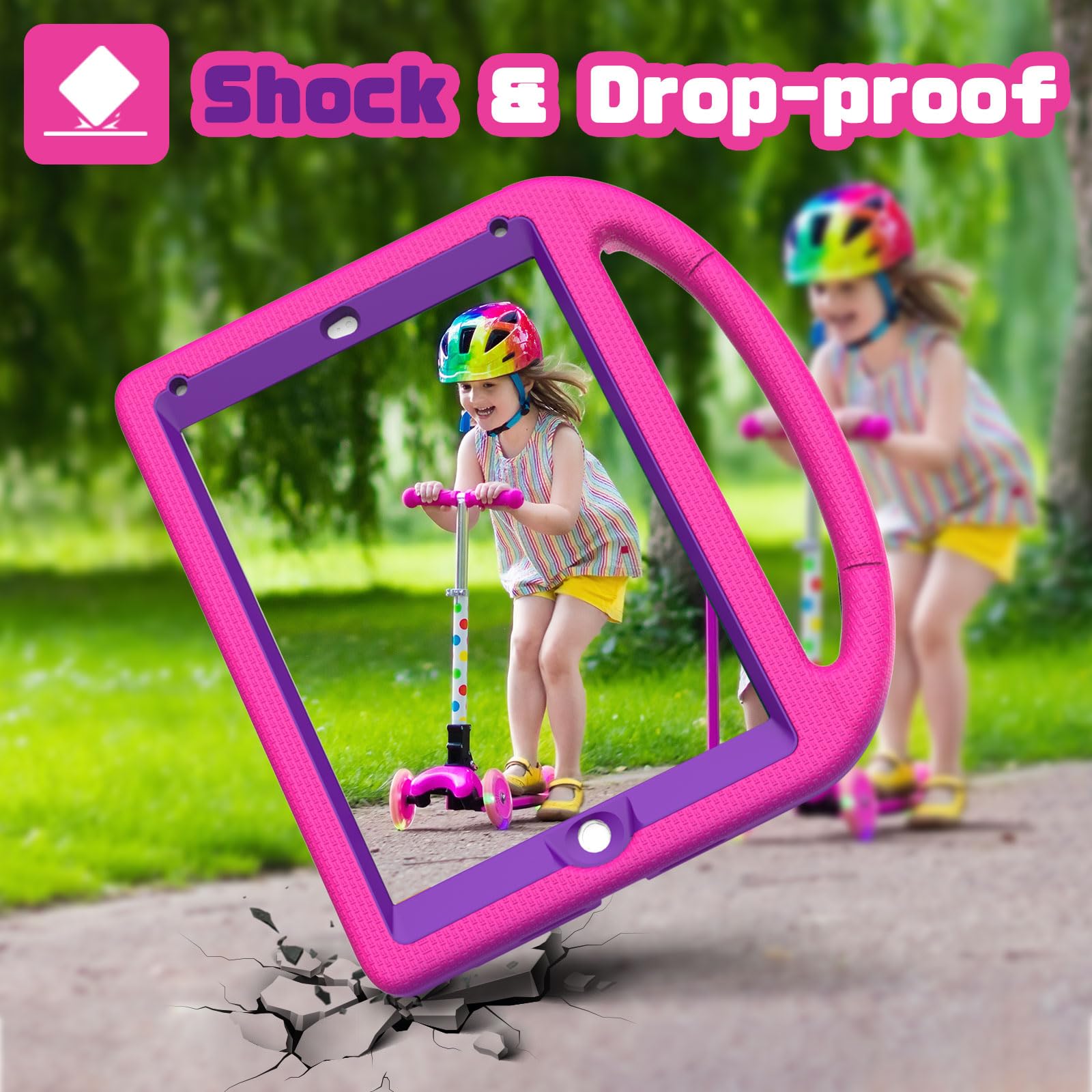YIHE Shockproof Kids iPad Case for iPad 6th/5th Gen (9.7
