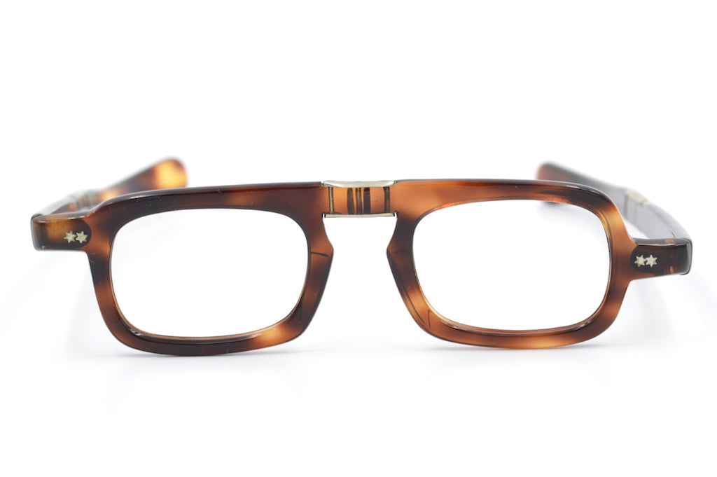 Foldable Reading Glasses for Men - Brown Large Frame - Lightweight & Durable - Perfect for Travel, Reading & Outdoor Activities