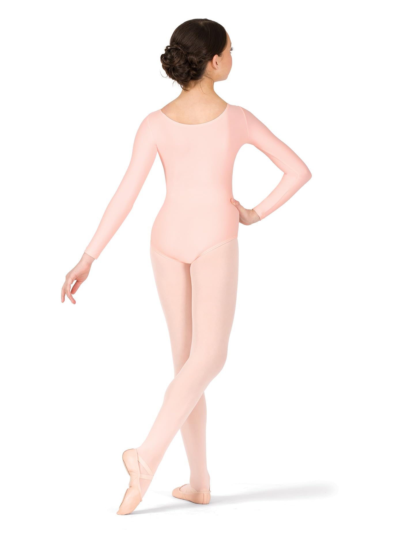 Girls Long Sleeve Leotard for Dance & Gymnastics - Stretchy Ballet Bodysuit for Performance, Practice & Recitals - Toddler to Teen Sizes