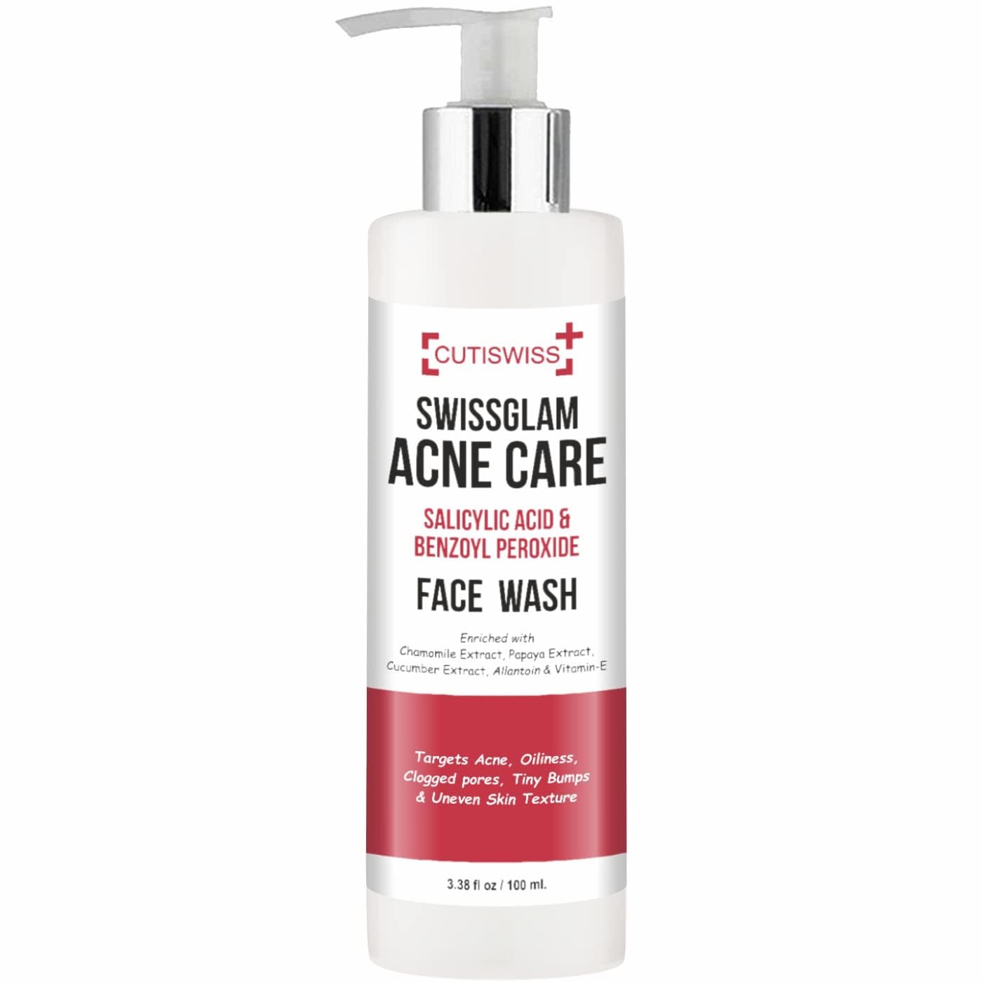 1% Salicylic Acid Face Wash for Oily, Dry & Acne-Prone Skin | Gentle Acne Treatment Cleanser - 100ml | Daily Deep Cleansing for Clear, Healthy Skin