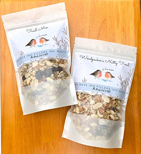 Organic Bird Seed Sampler Set - 4 Pack Zero Waste Bird Buffet Blends | Perfect Gift for Bird Lovers | Attract Wild Birds to Your Backyard Garden or Balcony