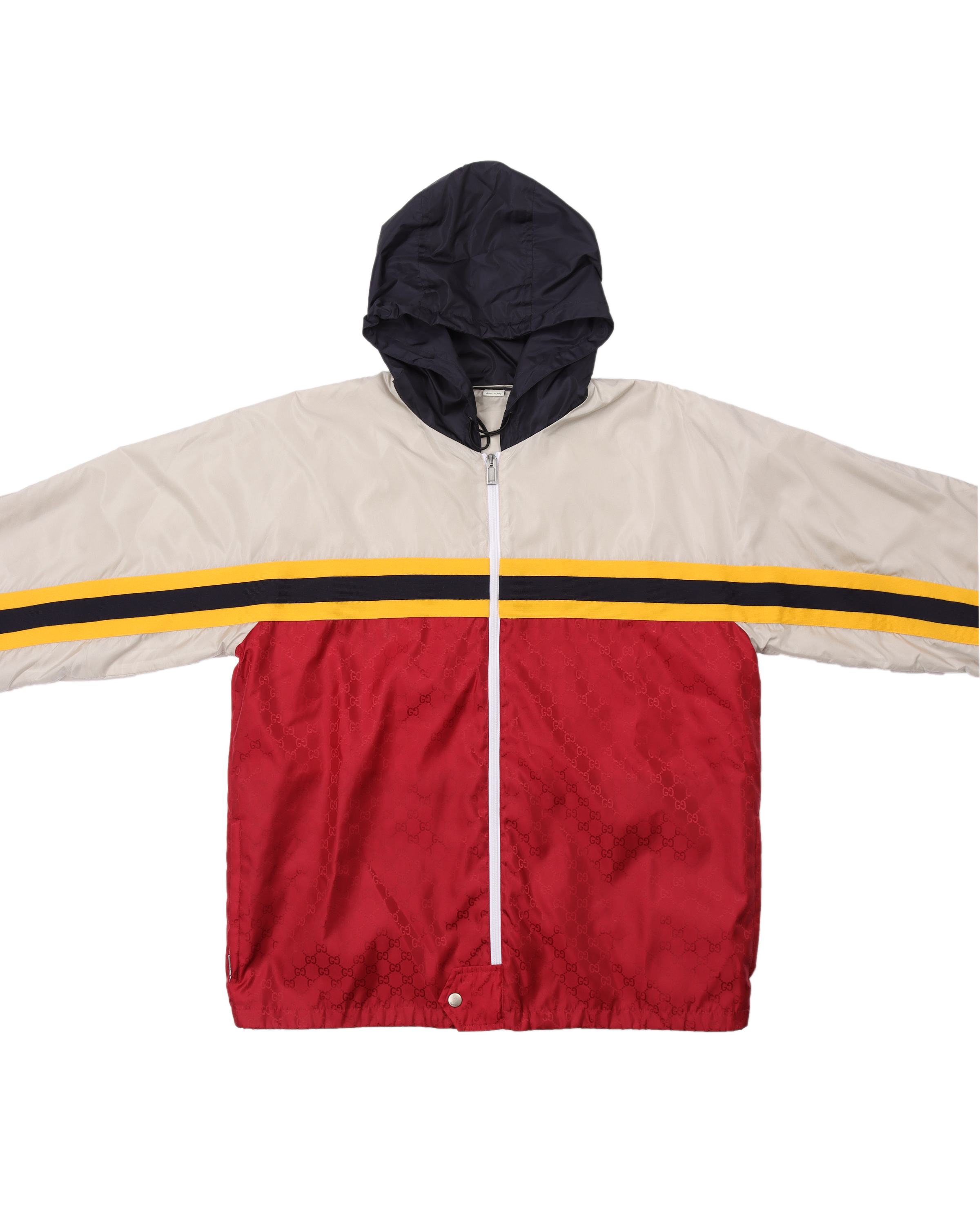 GUCCY Hooded Nylon Jacket for Men & Women - Lightweight Waterproof Windbreaker for Outdoor Activities, Travel & Casual Wear