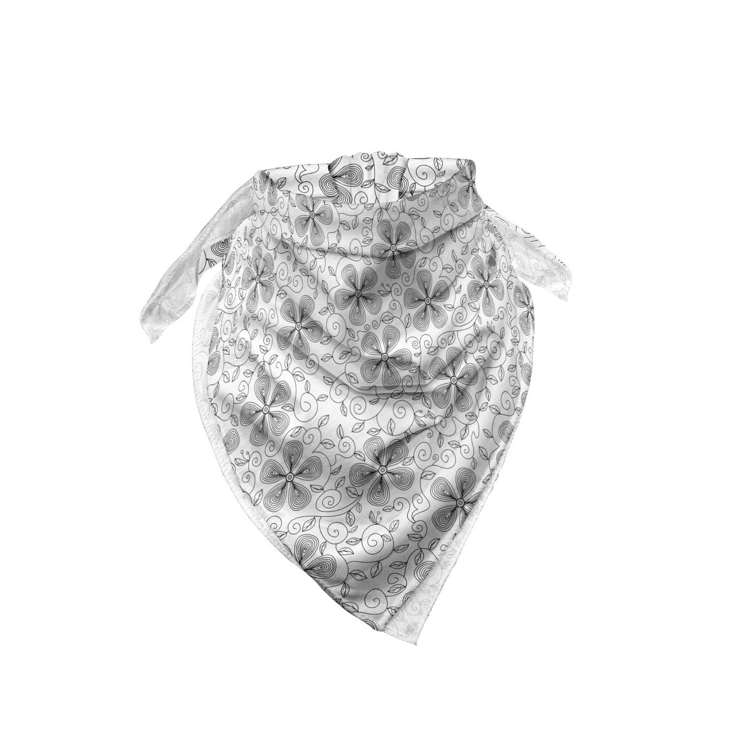 Ambesonne Floral Bandana Scarf - Unisex Head Wrap & Neck Tie with Flower Petals Branch Design for Women & Men | Perfect for Outdoor Activities, Music Festivals, and Fashion Accessories
