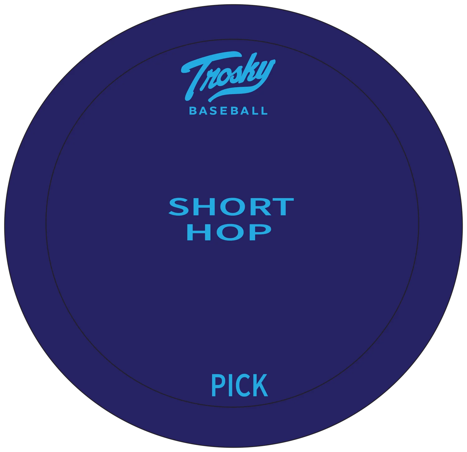 26 x 26 Trosky Rebounder with Fielding Mat & 5 Flat Cones - Baseball Softball Training Equipment for Hop Drills, Fielding Practice & Solo Batting Sessions