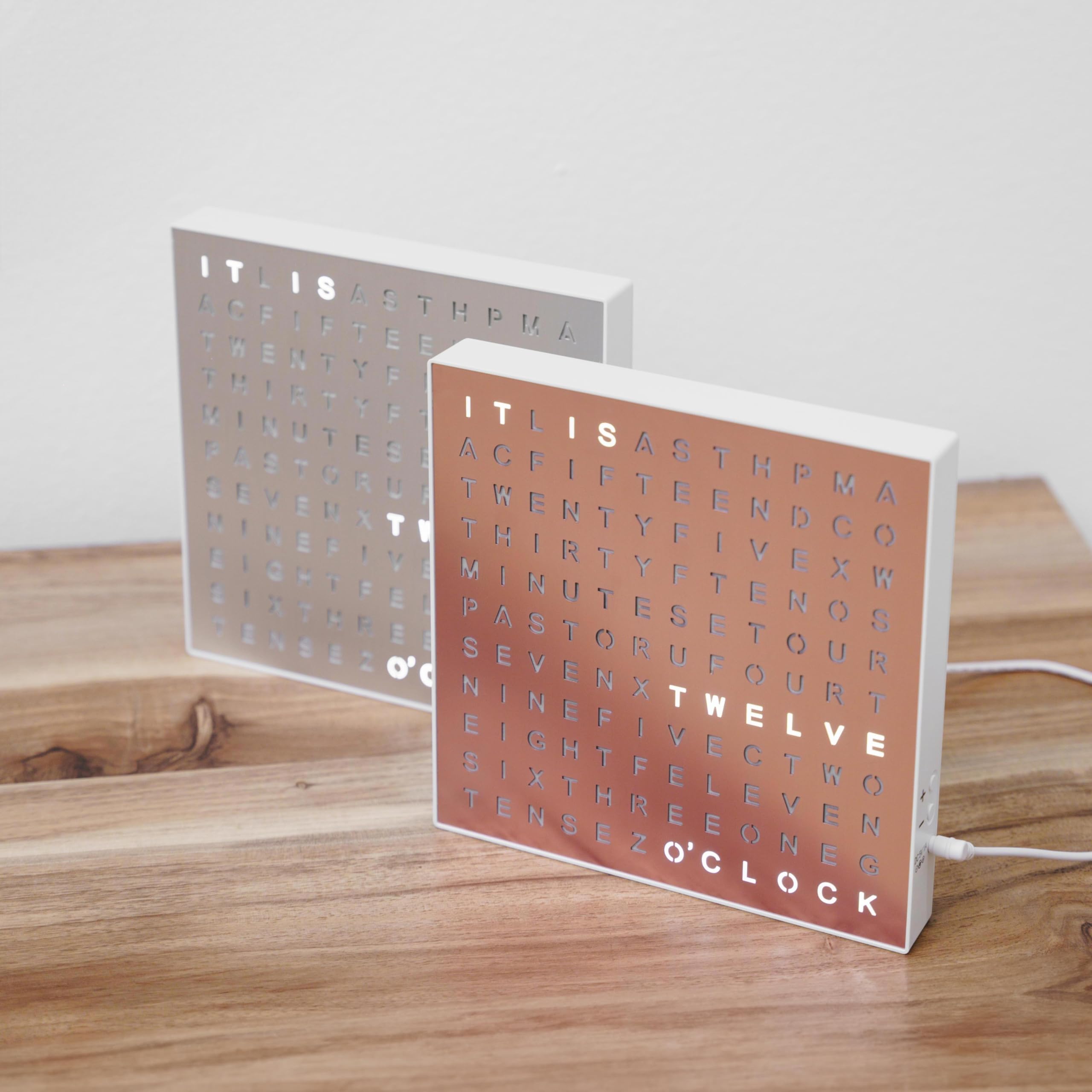 Sharper Image® LED Light-Up Word Clock - Modern 7.75