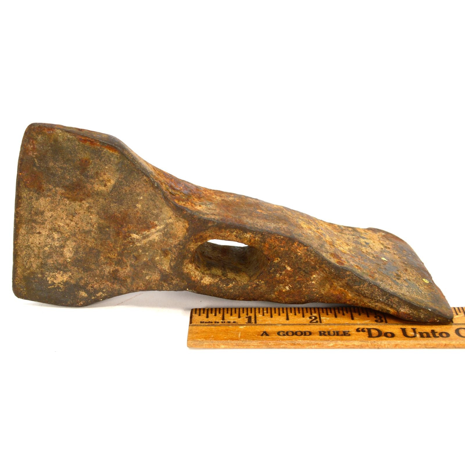 Antique TWIBIL Double Cross Bit Hatchet - Blacksmith Axe with Adze - Crude & Unique Tool for Woodworking, Camping, and Bushcraft