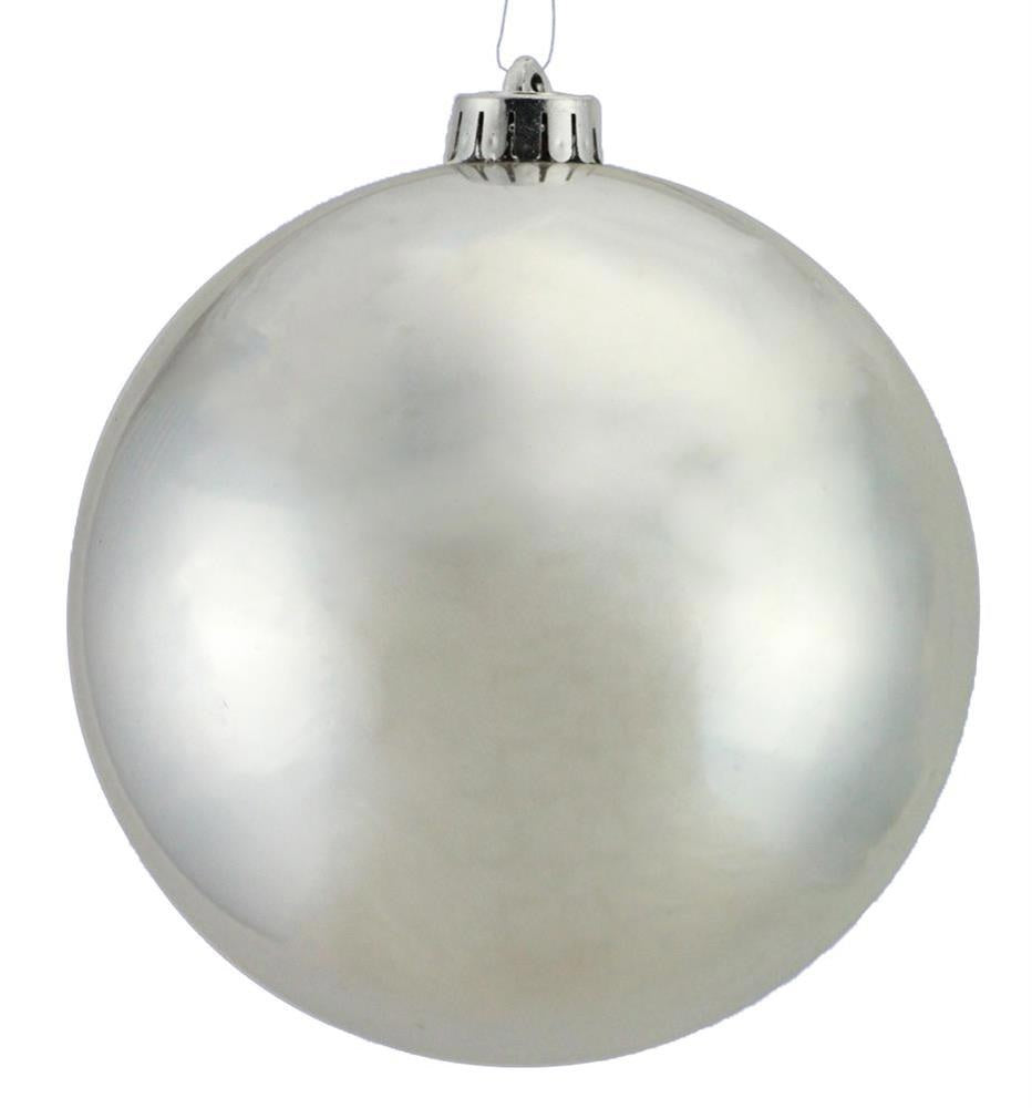 150MM Smooth Shiny Silver Vacuum Plated Christmas Ball Ornament - Perfect for Holiday Tree Decorations, Party Decor, and Home Festive Displays