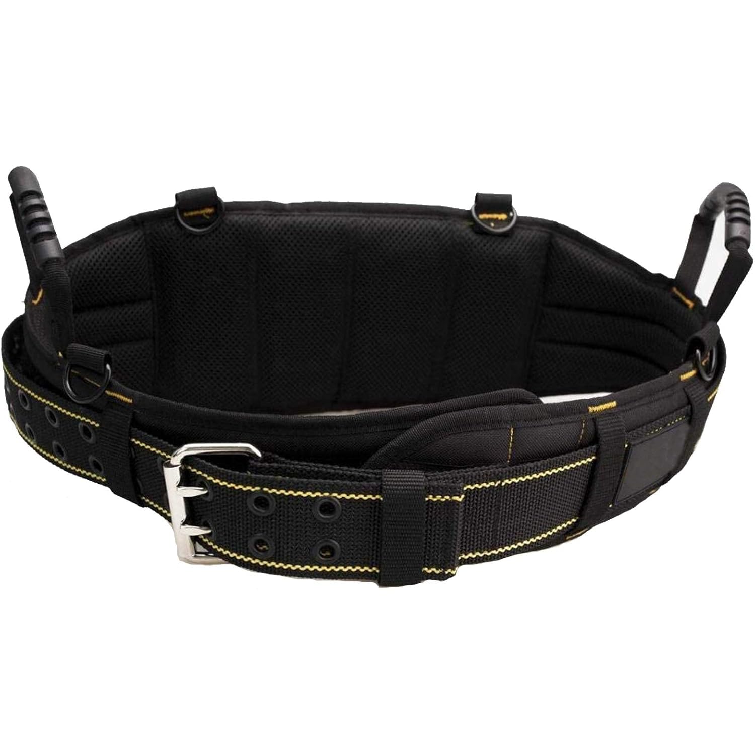 Professional Padded Electrician Tool Belt with Heavy Foam Padding & Back Support - Durable Tradesman Tool Belt with Carrying Handle for Electricians, Construction Workers & DIY Projects