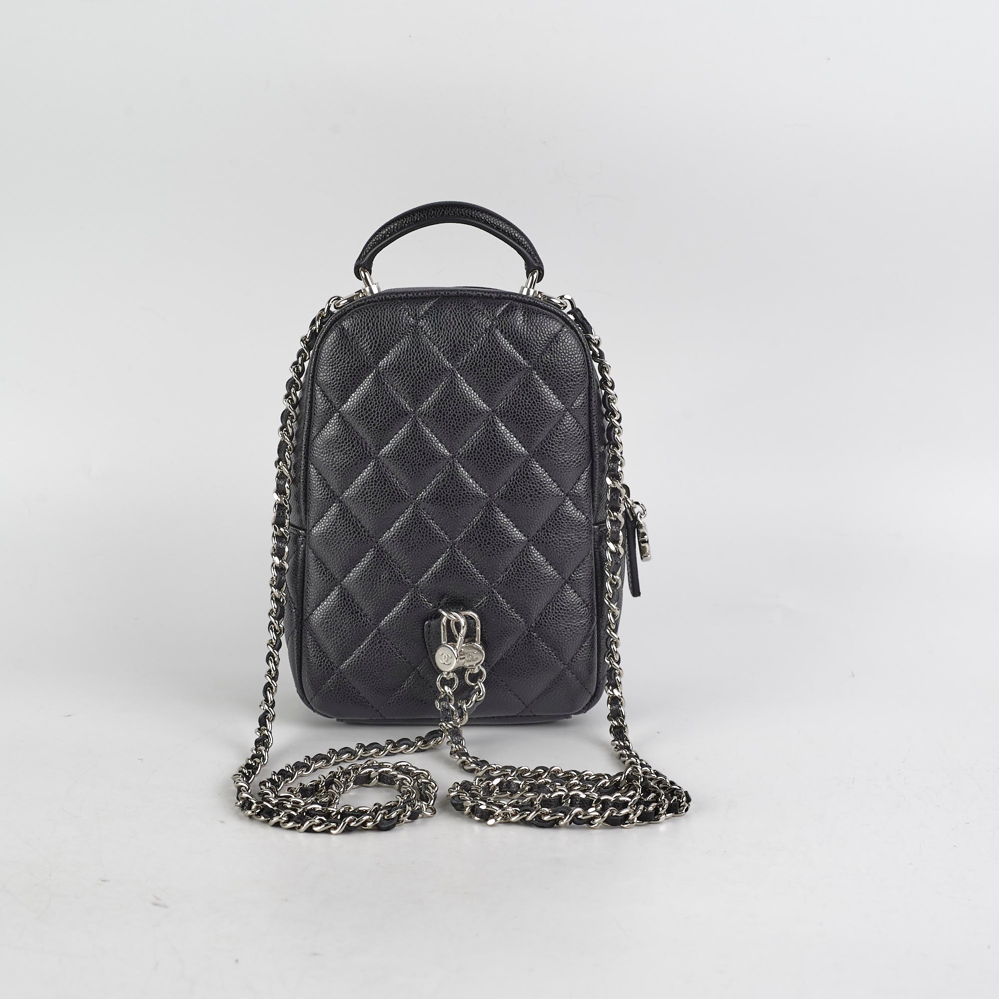 Chanel Mini Backpack in Caviar Leather - Black Luxury Crossbody Bag for Women | Perfect for Travel, Shopping & Everyday Use