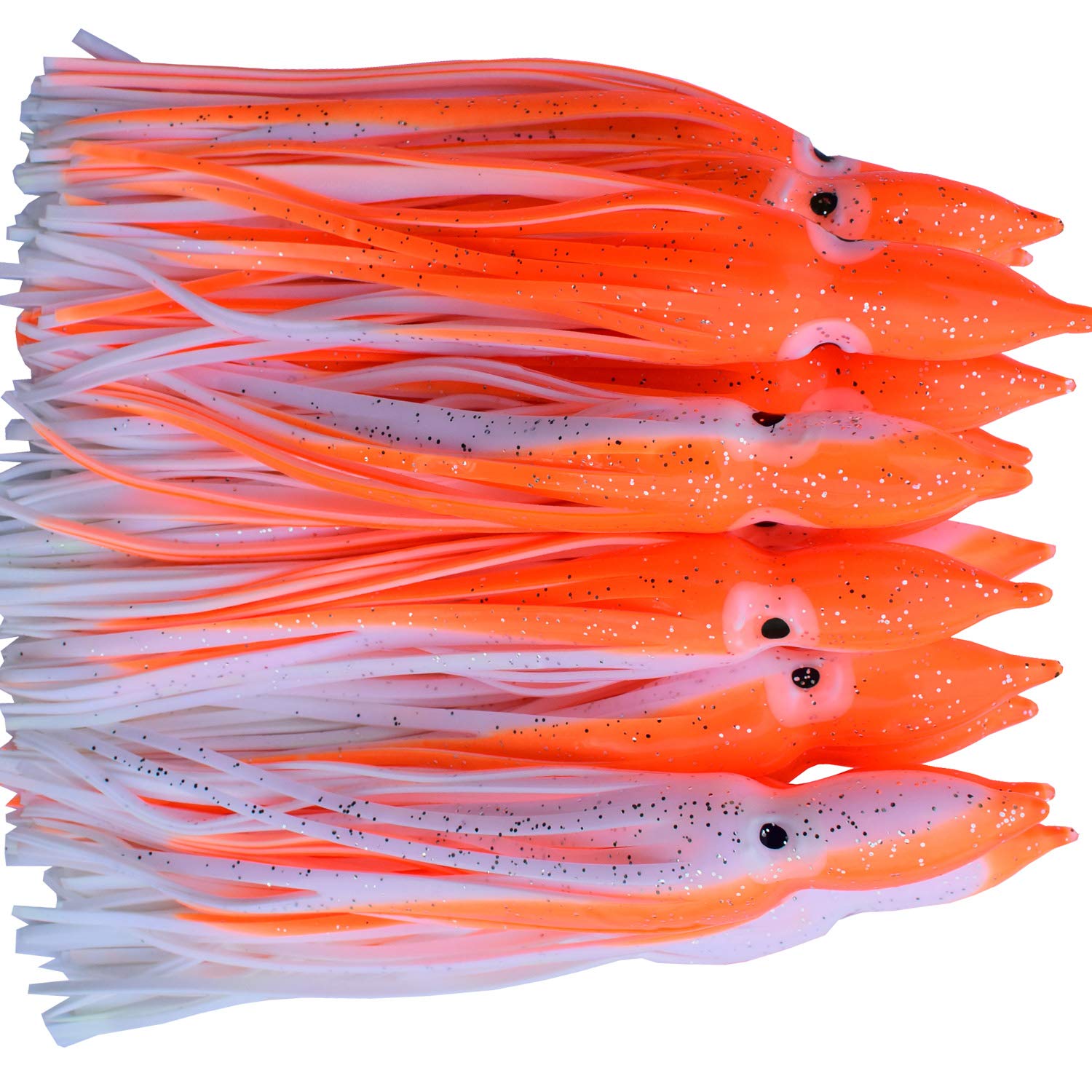 Premium Squid Skirts Fishing Lure - 4.75in/12CM Soft Octopus Bait for Saltwater Trolling - Ideal for Deep Sea Fishing, Offshore Angling & Game Fish Attraction