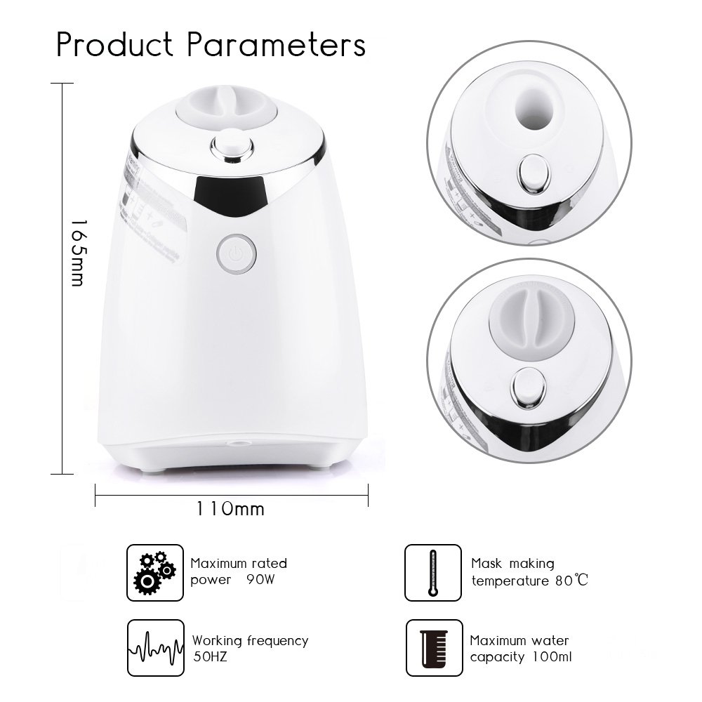 Automatic DIY Face Mask Maker Machine with 32 Collagen Pills - Home Facial Mask Kit for Women | Create Custom Face Masks & Creams | Perfect for Spa Days, Skincare Routines & Relaxing Self-Care Gifts