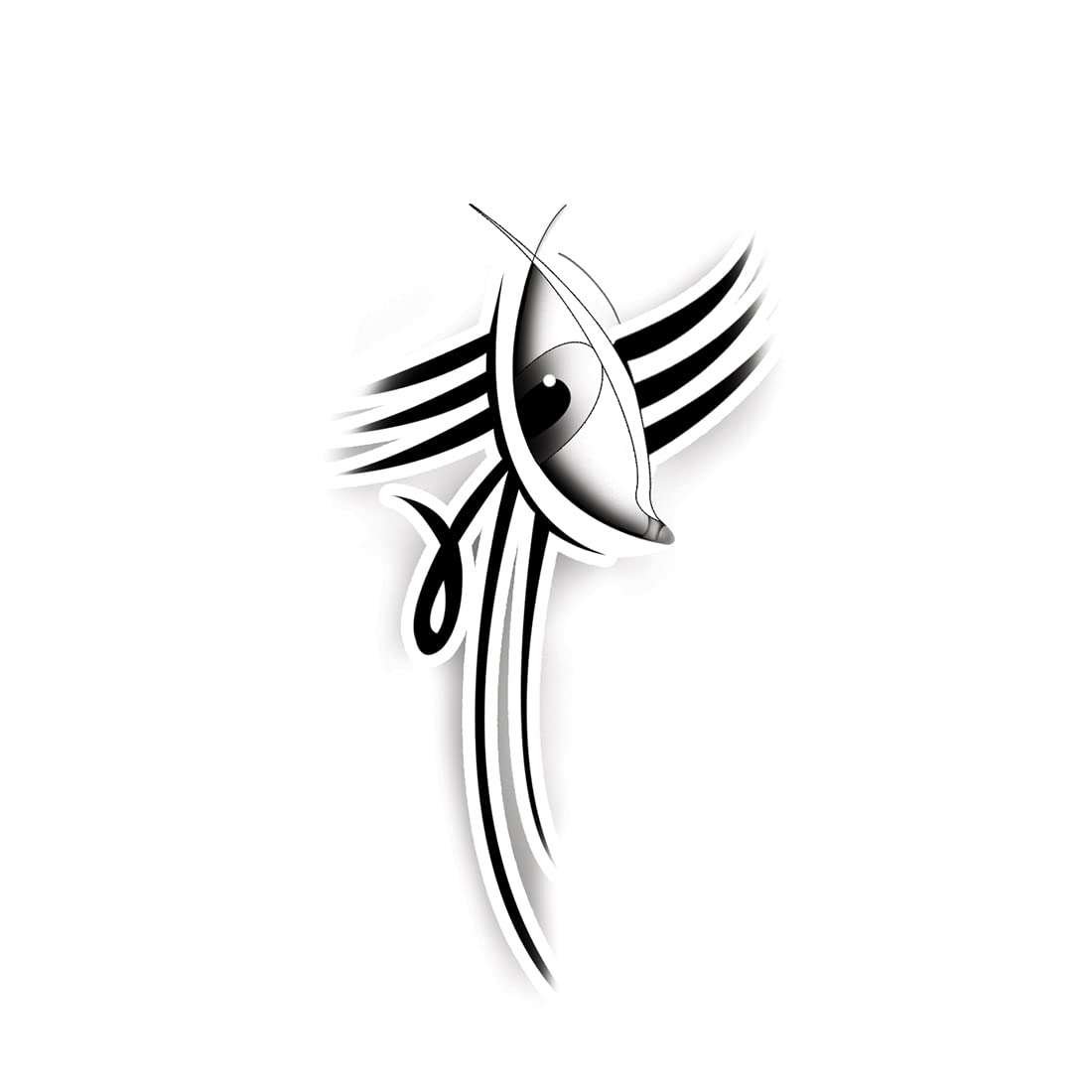 Shiv Eye & Maa Goddess Temporary Tattoo - Waterproof Fake Body Art for Men & Women - Perfect for Festivals, Cosplay & Spiritual Events