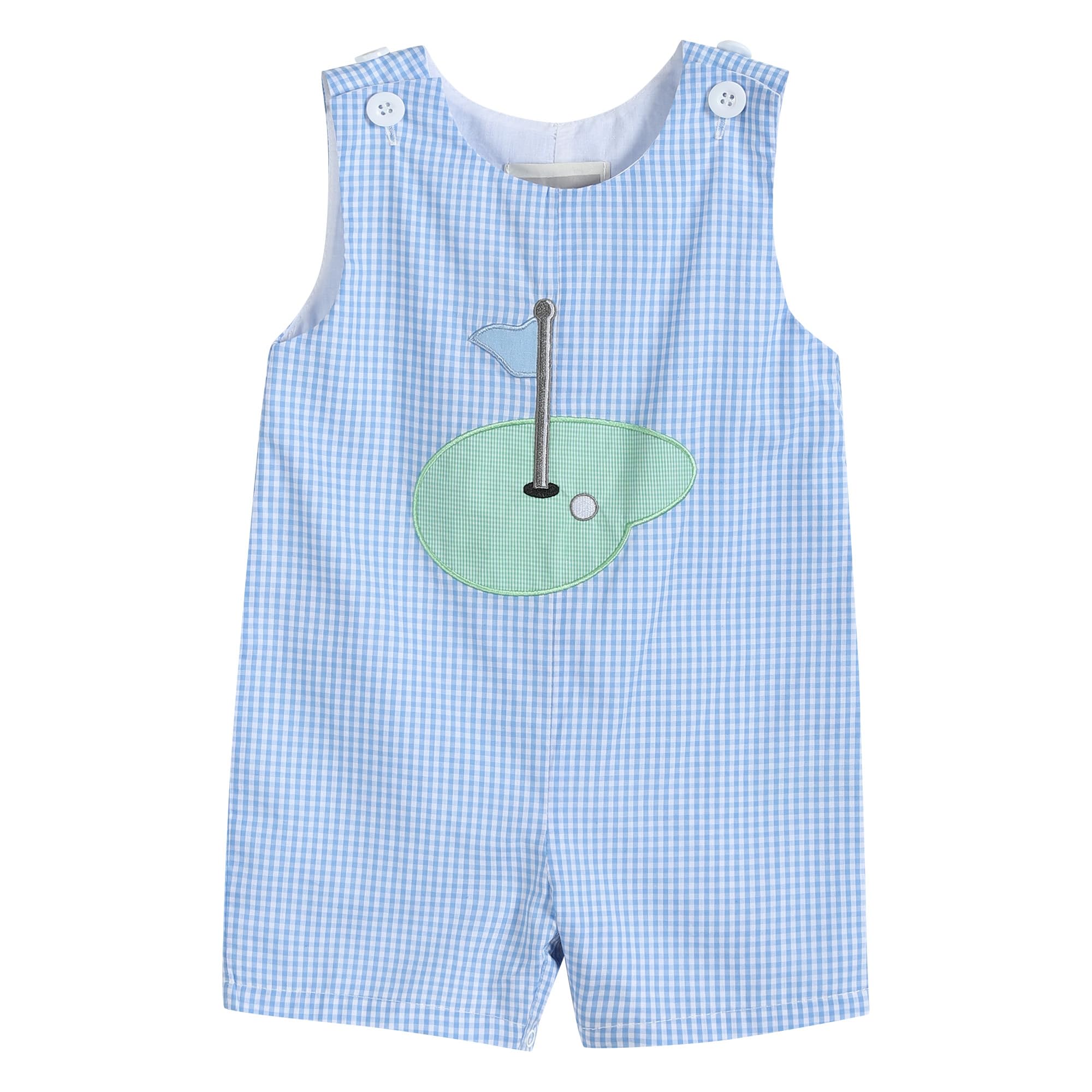 **Boys' Baby & Toddler Applique Shortall Overalls Romper - Cute & Comfortable Playwear for Summer, Outings & Casual Wear**