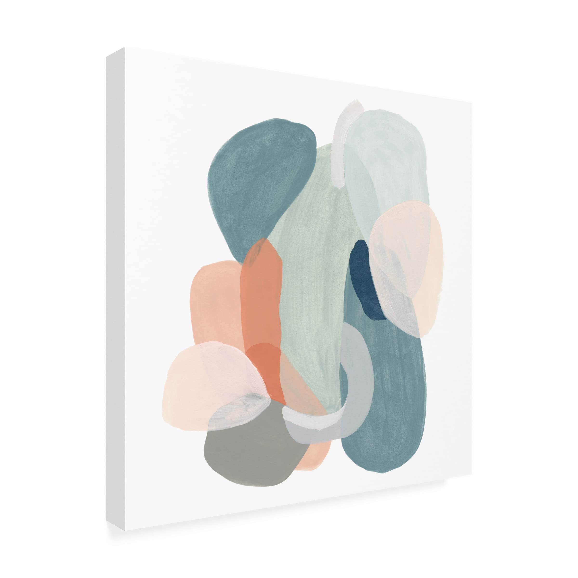 June Erica Vess 'Modular Motion III' Abstract Canvas Wall Art - Modern Home & Office Decor - Perfect for Living Room, Bedroom or Workspace