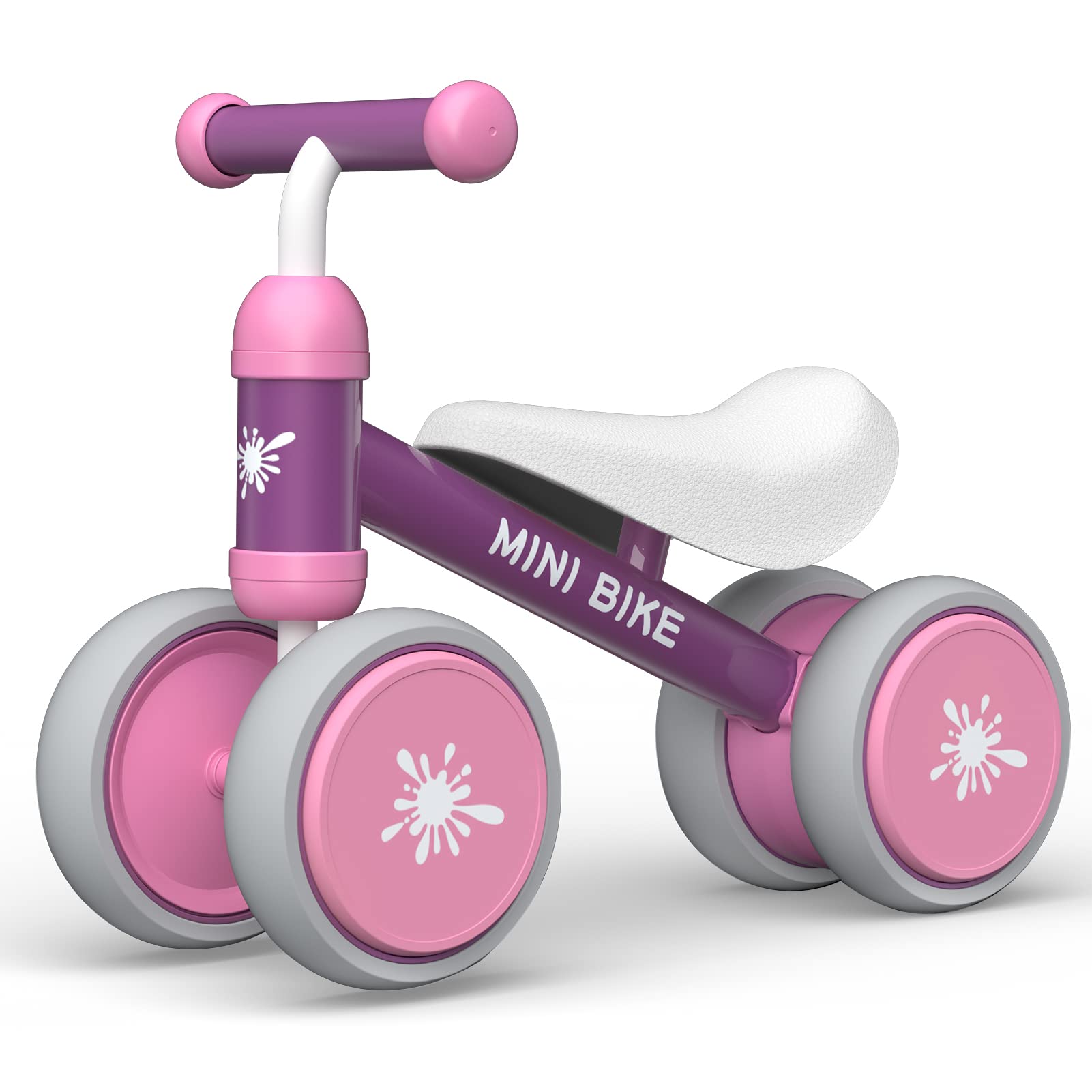 Best Baby Balance Bike for 1 Year Old Boys & Girls - No Pedal 4-Wheel Toddler Bike | Perfect First Birthday Gift & Learning Toy for Standing to Running | Ideal for Indoor Play, Outdoor Park Rides & Early Childhood Development
