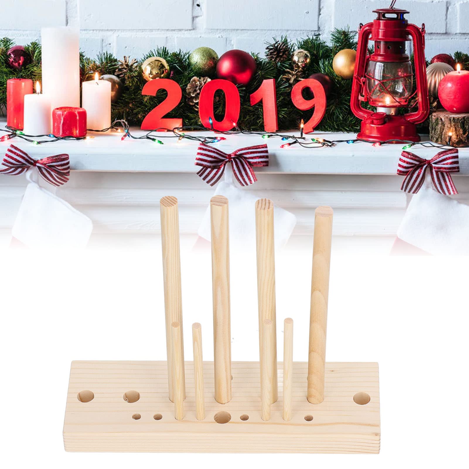 HEEPDD Wooden Ribbon Bow Maker Tool - DIY Gift Bows, Wreath Bows, Hair Bows & Corsages for Holiday Decorations, Party Supplies & Wreath Making - Perfect for Christmas, Weddings & Craft Projects