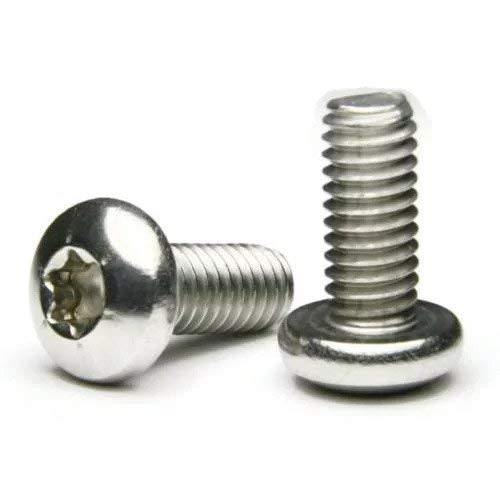 M8-1.25 x 50mm Stainless Steel Torx Pan Head Machine Screws (100-Pack) - Ideal for Automotive, Machinery & DIY Projects
