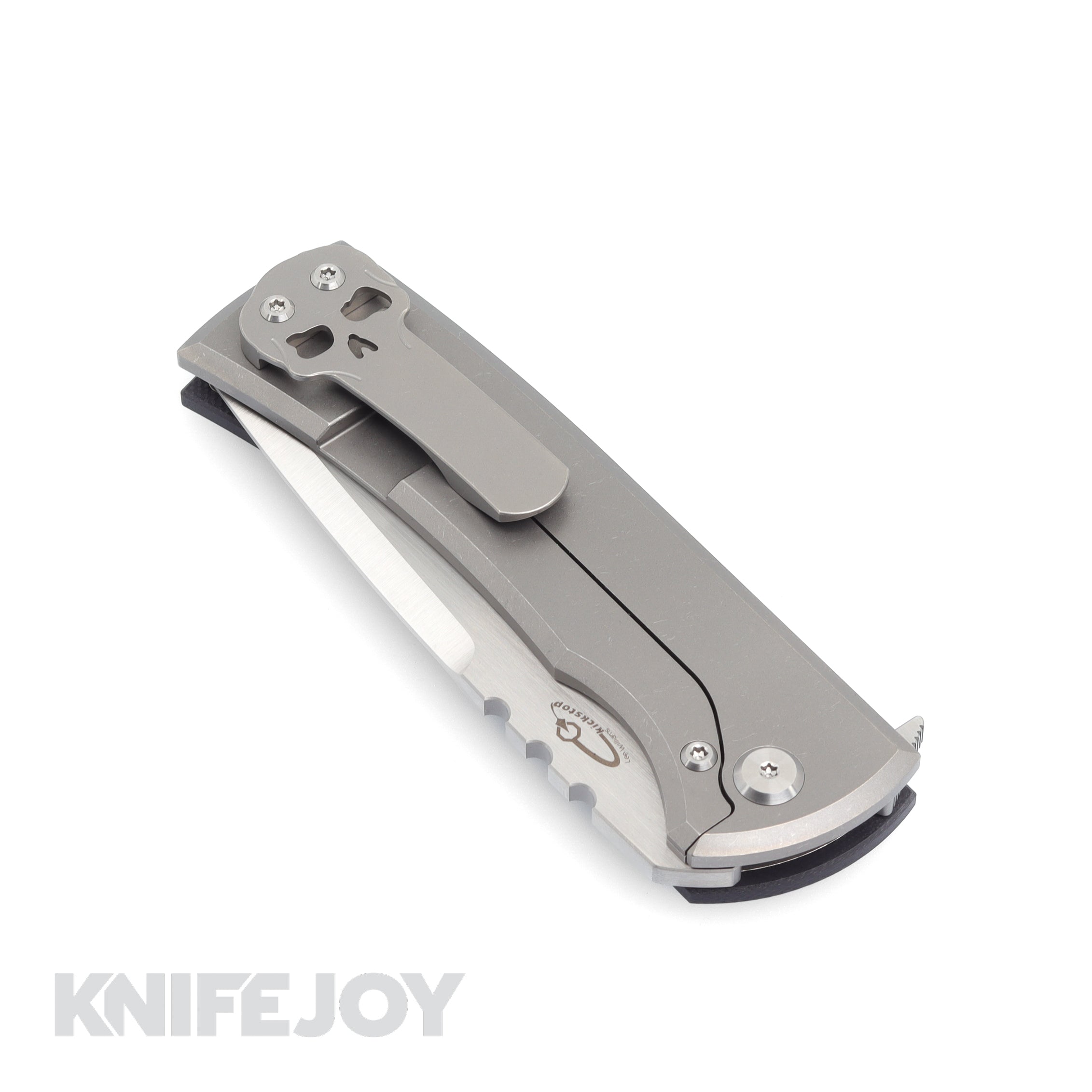 Chaves Knives Redencion 229 Framelock Folding Knife - Lee Williams Kickstop Drop Point Blade, Black G10 & Stonewashed Titanium Handles - EDC, Outdoor, Tactical, Survival, Camping, Hunting Gear