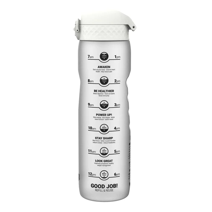 Ion8 Leakproof Water Bottle 1L - Motivational Quote Water Bottle with Ice Retention for Gym, Hiking & Outdoor Activities
