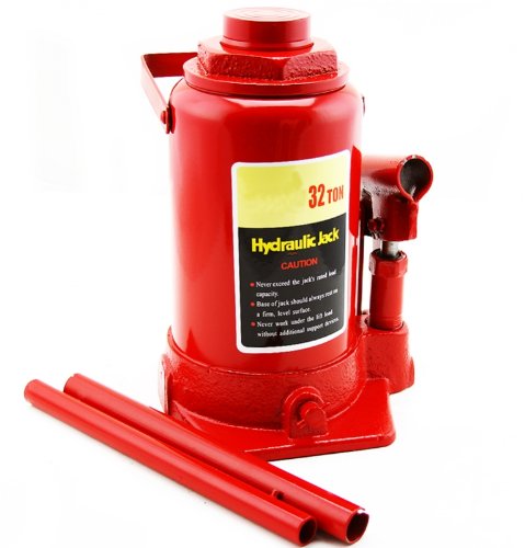 32 Ton Heavy Duty Bottle Jack - Industrial Grade Hydraulic Jack for Lifting Trucks, SUVs, and Heavy Equipment | Perfect for Auto Repair, Construction, and Emergency Roadside Assistance