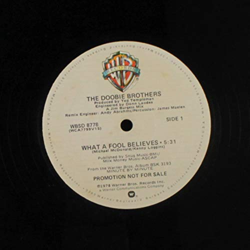 What a Fool Believes / Don't Stop to Watch the Wheels - Classic Rock Vinyl Records for Music Lovers & Collectors - Perfect for Home Listening, Parties, and Gifts