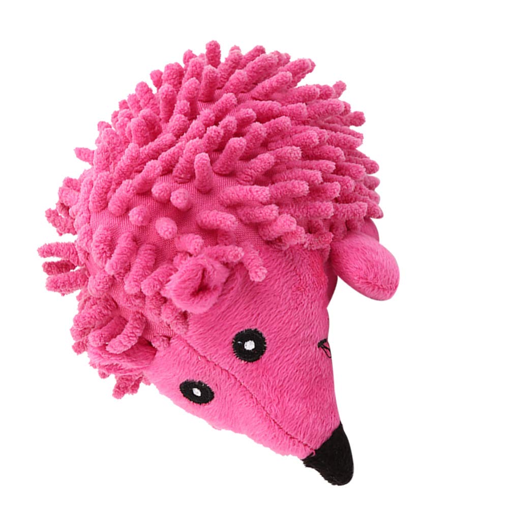 Balacoo Interactive Hedgehog Plush Dog Toy - Squeaky Chew Toy for Puppies & Small Dogs, Teething Relief & Boredom Buster - Soft Pink Pet Sound Toy for Indoor Play & Training