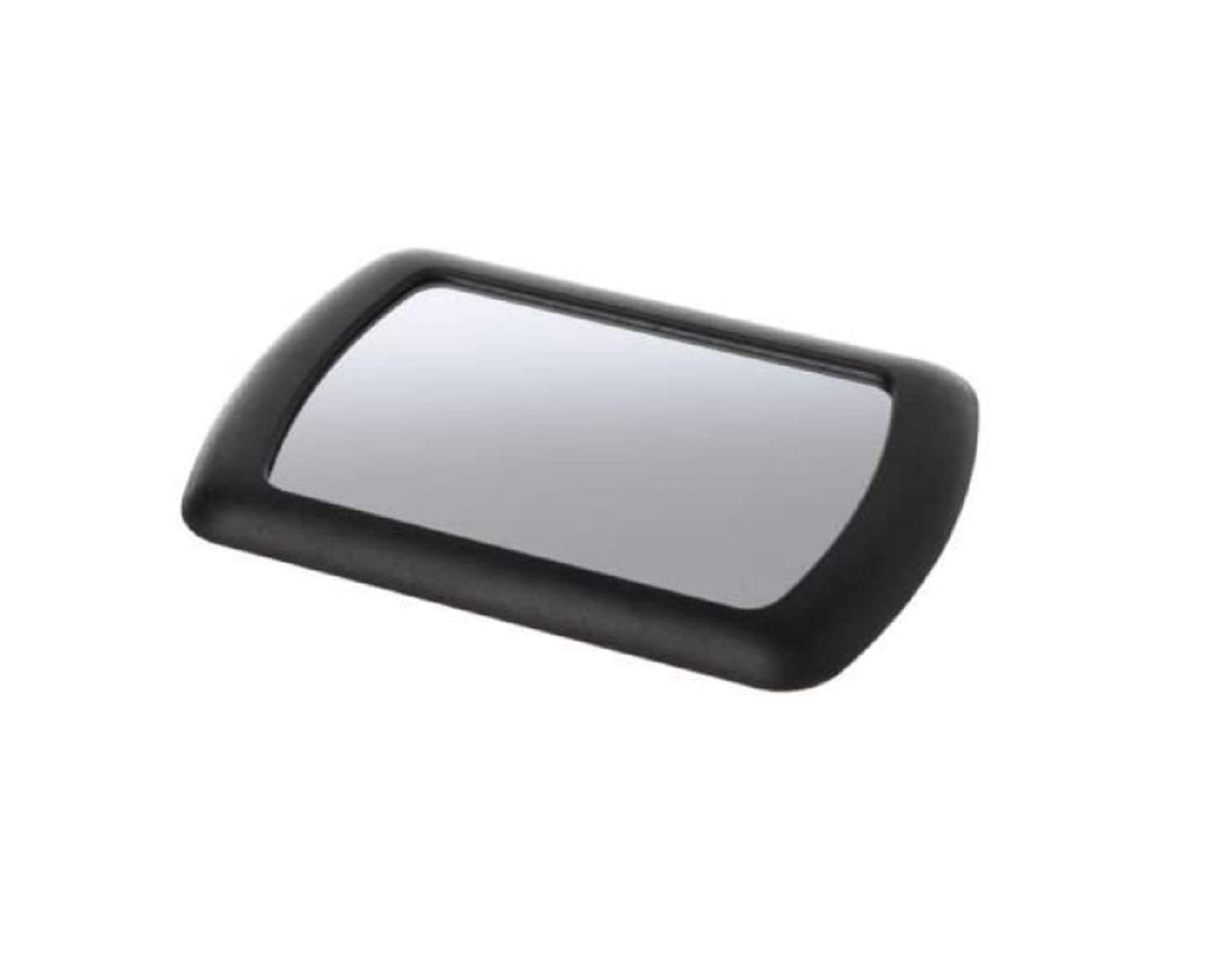 TRUE LINE Automotive Black Car Sun Visor Clip-On Mirror - Wide Angle Rearview Mirror for Enhanced Visibility While Driving