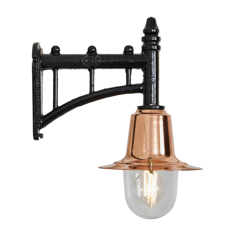 Avonshire 1Lt Outdoor Wall Light in Copper - Weatherproof Exterior Sconce for Porch, Patio, and Garden Lighting