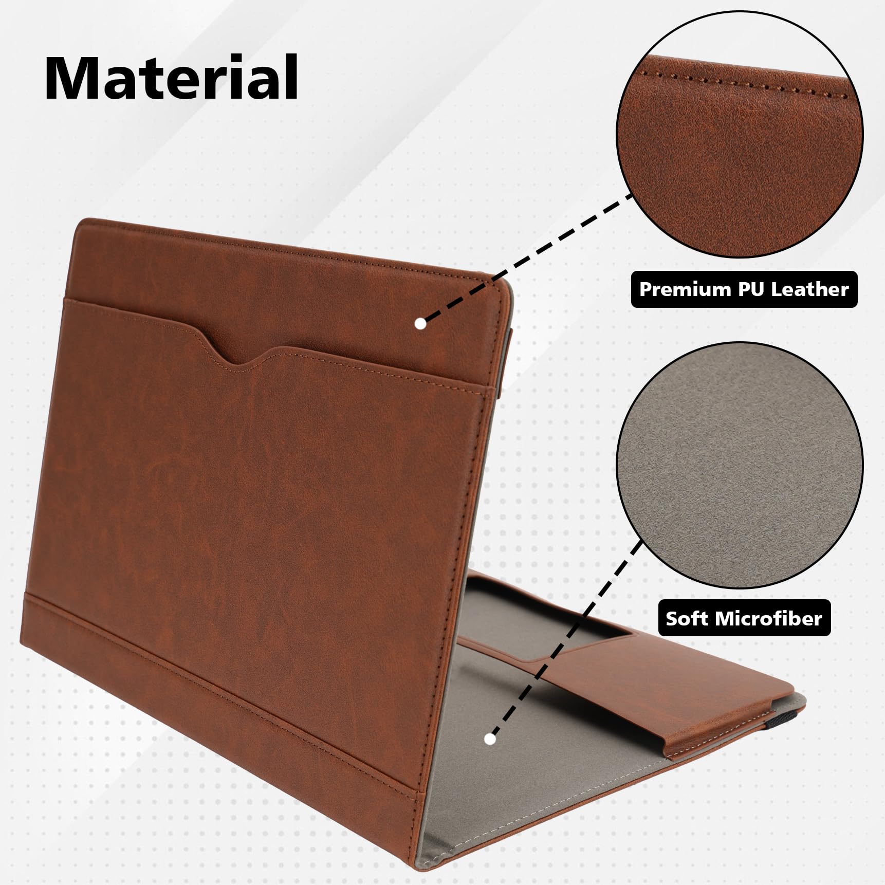 Premium Genuine Leather Case for MacBook Air 13.6