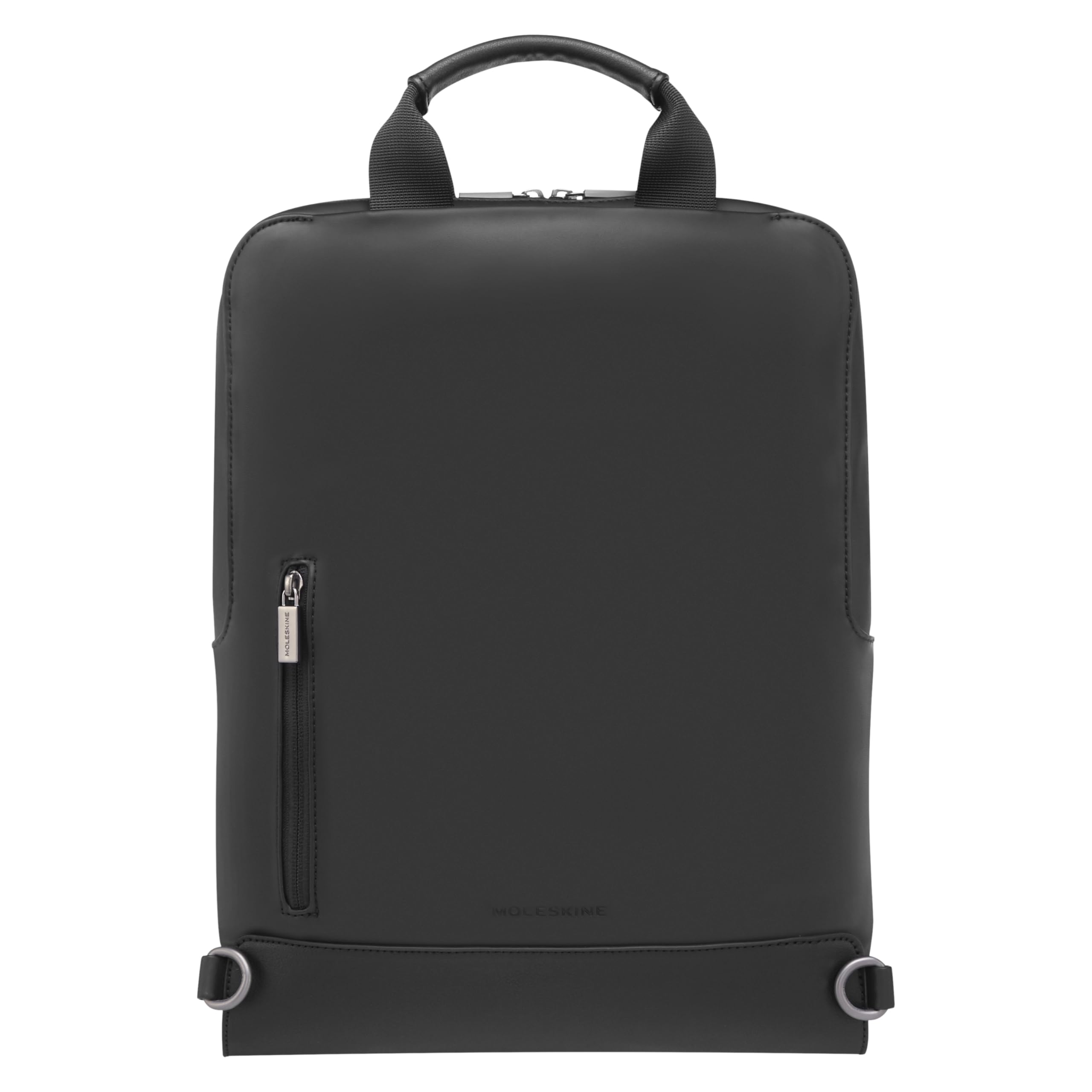 Moleskine Classic Vertical Laptop Backpack - 15 Inch Computer Bag for MacBook, Notebook, iPad - 29 x 39 x 6 cm - Black - Perfect for Work, Travel & School