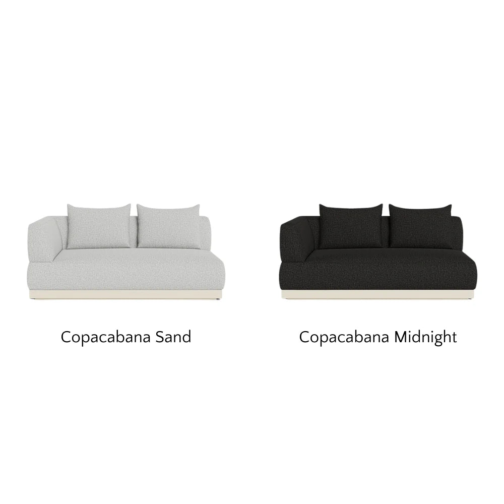 Amalfi 2-Seat Left-Arm Outdoor Sectional Sofa Set - Weather-Resistant Patio Furniture for Garden, Poolside & Backyard Relaxation