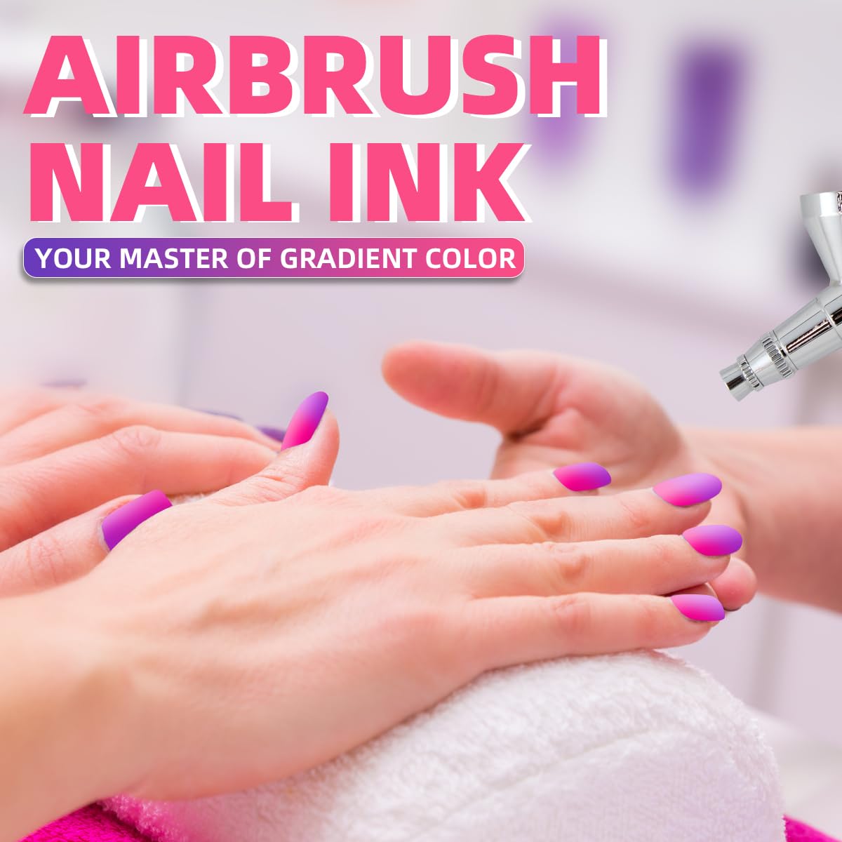OPHIR 30 Colors Nail Art Ink Set - Airbrush & Acrylic Paint for Nails, Crafts, Model Hobbies & Shoe Painting | 10ML/Bottle Professional Nail Pigments | Perfect for Salon, DIY Nail Art & Creative Projects