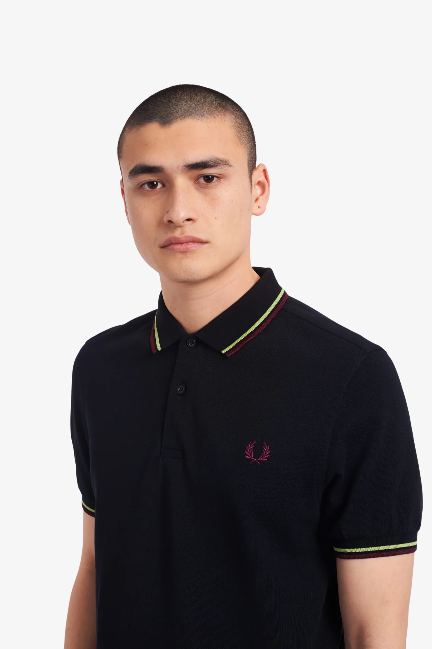 Fred Perry Twin Tipped Polo Shirt for Men - Classic Cotton Short Sleeve Casual Shirt (Size 6) - Perfect for Golf, Office Wear & Summer Outfits