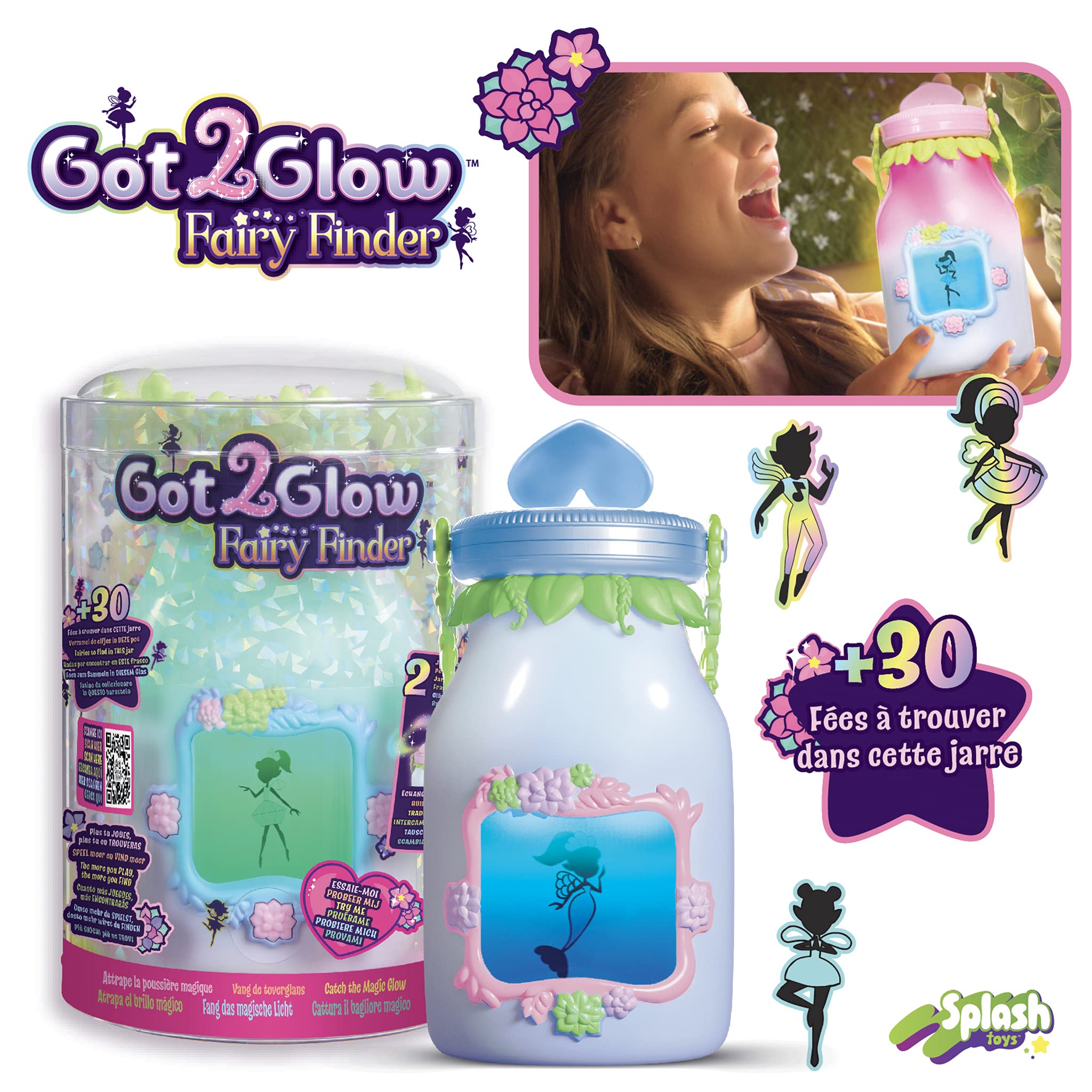 Glow in The Dark Fairy Blue Splash Toys - Fun Water Play & Nighttime Glow for Kids Outdoor Activities, Pool Parties & Backyard Adventures