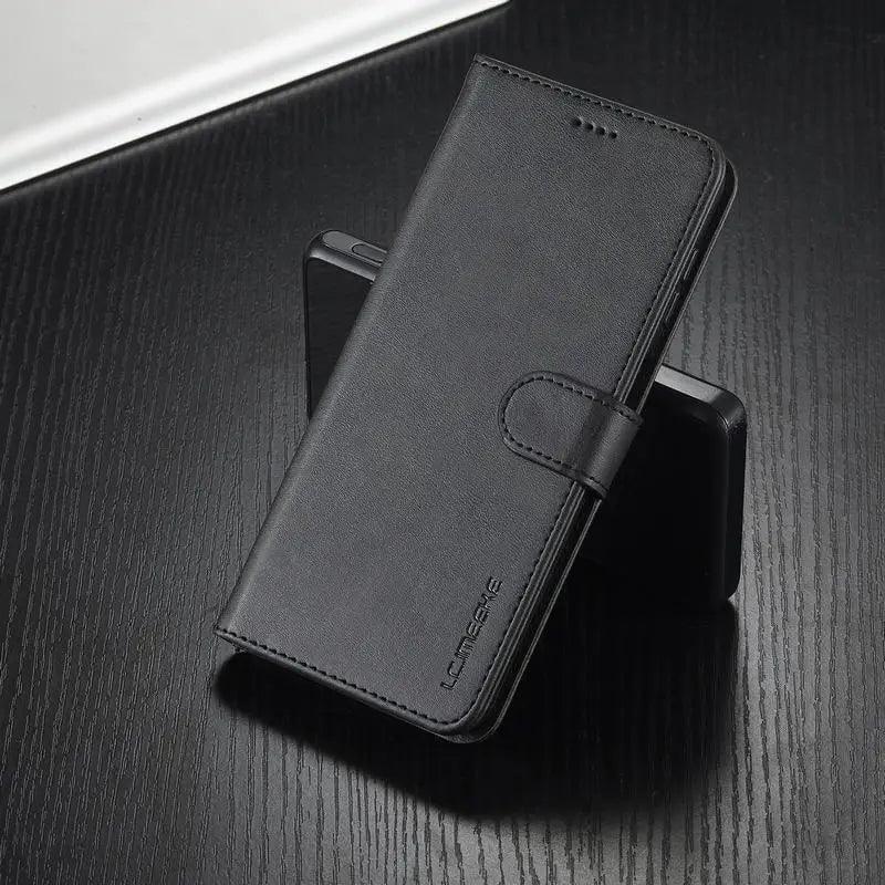 Samsung Galaxy S24 Genuine Leather Wallet Case - Slim Protective Cover with Card Slots for Daily Use & Travel