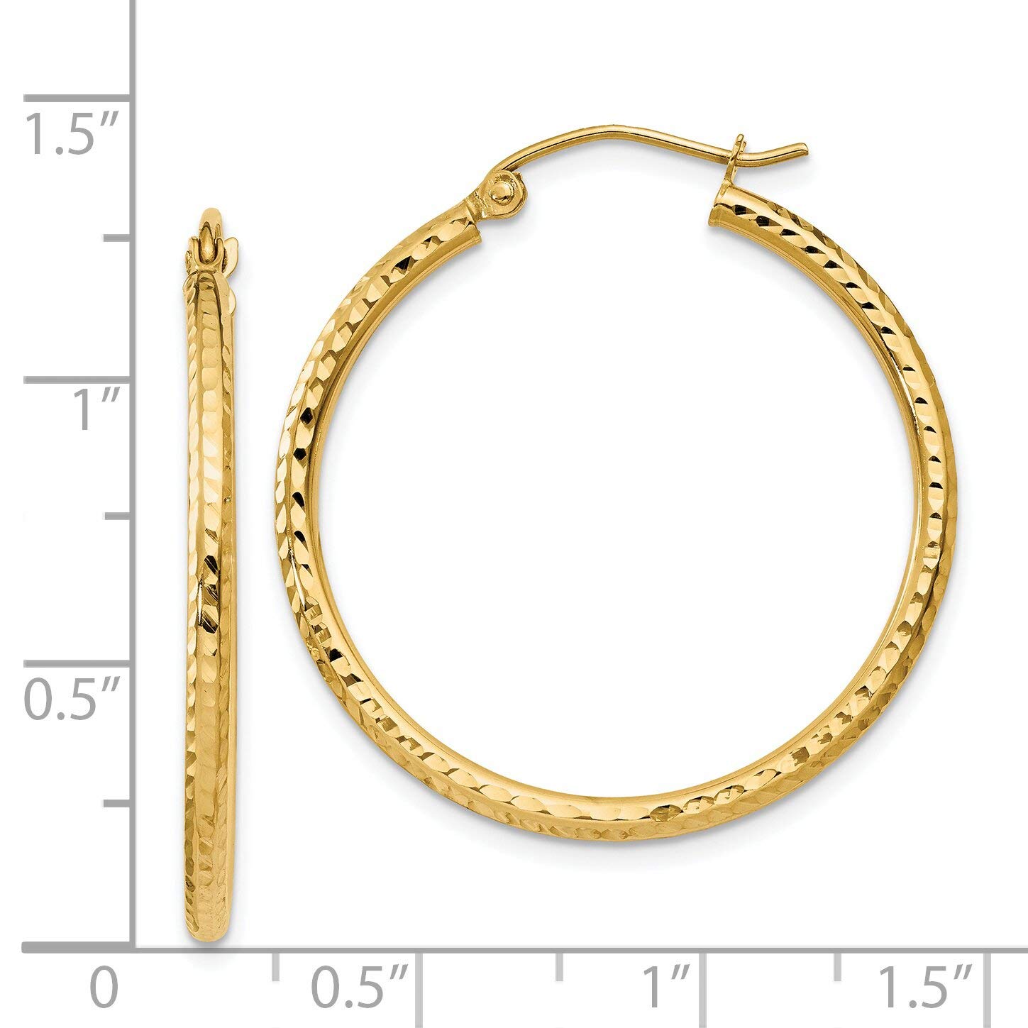 14K Gold Tube Hoop Earrings for Women - Dainty Hollow Gold Hoops - Perfect for Everyday Wear, Parties & Gifts
