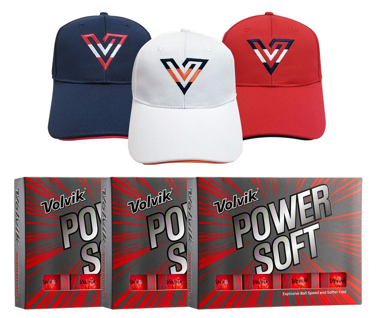 Volvik Power Soft Explosive Ball Speed Golf Balls - 3 Dozen Bundle Gift Set for Men & Women | High Performance Golf Balls for Distance & Control | Perfect for Tournaments, Practice & Gifting