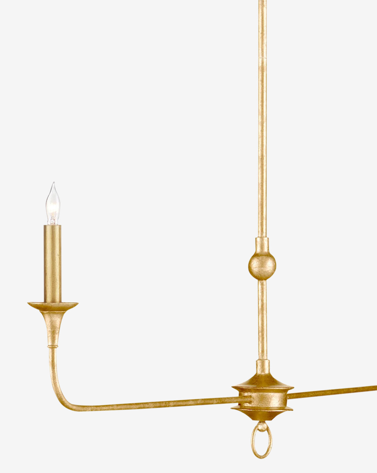 Modern Nottaway Linear Chandelier - Sleek LED Crystal Pendant Light Fixture for Dining Room, Kitchen Island & Living Room Decor