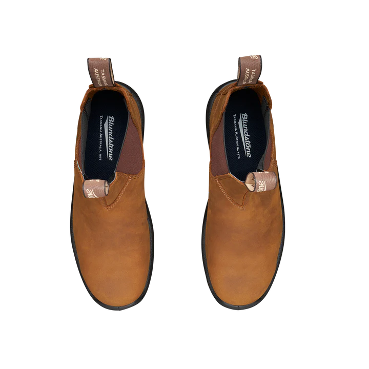 Blundstone 164 Work & Safety Boots - Saddle Brown Leather for Men & Women | Slip-Resistant, Steel Toe, Comfortable for Construction, Outdoor & Industrial Work